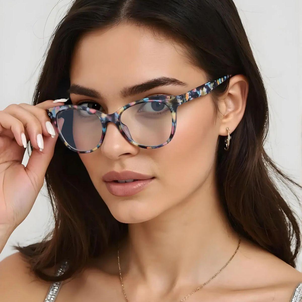 Lentes de Lectura para mujer opticos presbicia Achik Mosaic Pastel con filtro Azul para pantallas-1