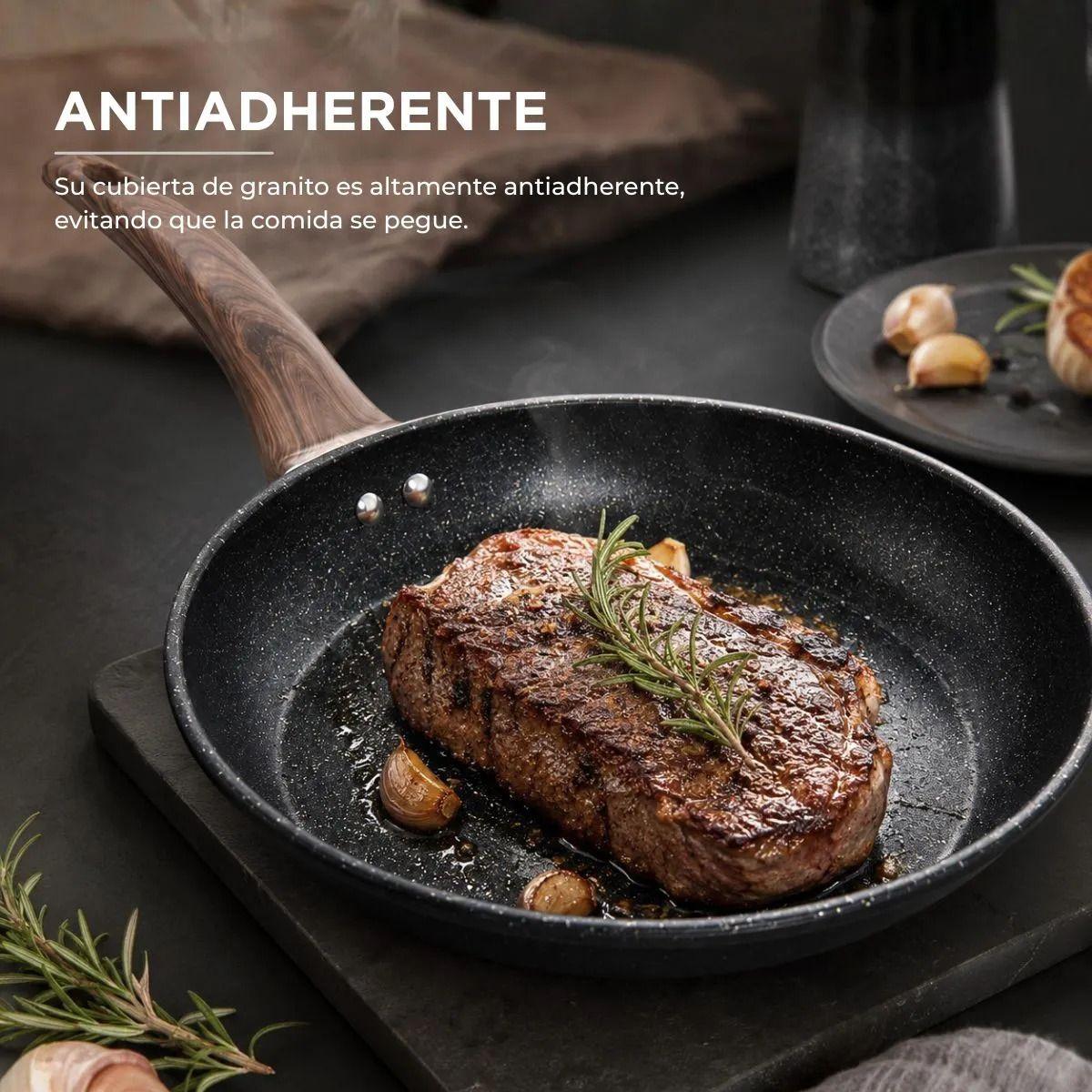 Set Sartenes Antiadherentes Granito 24 Y 30 Cm Doble Fondo-1