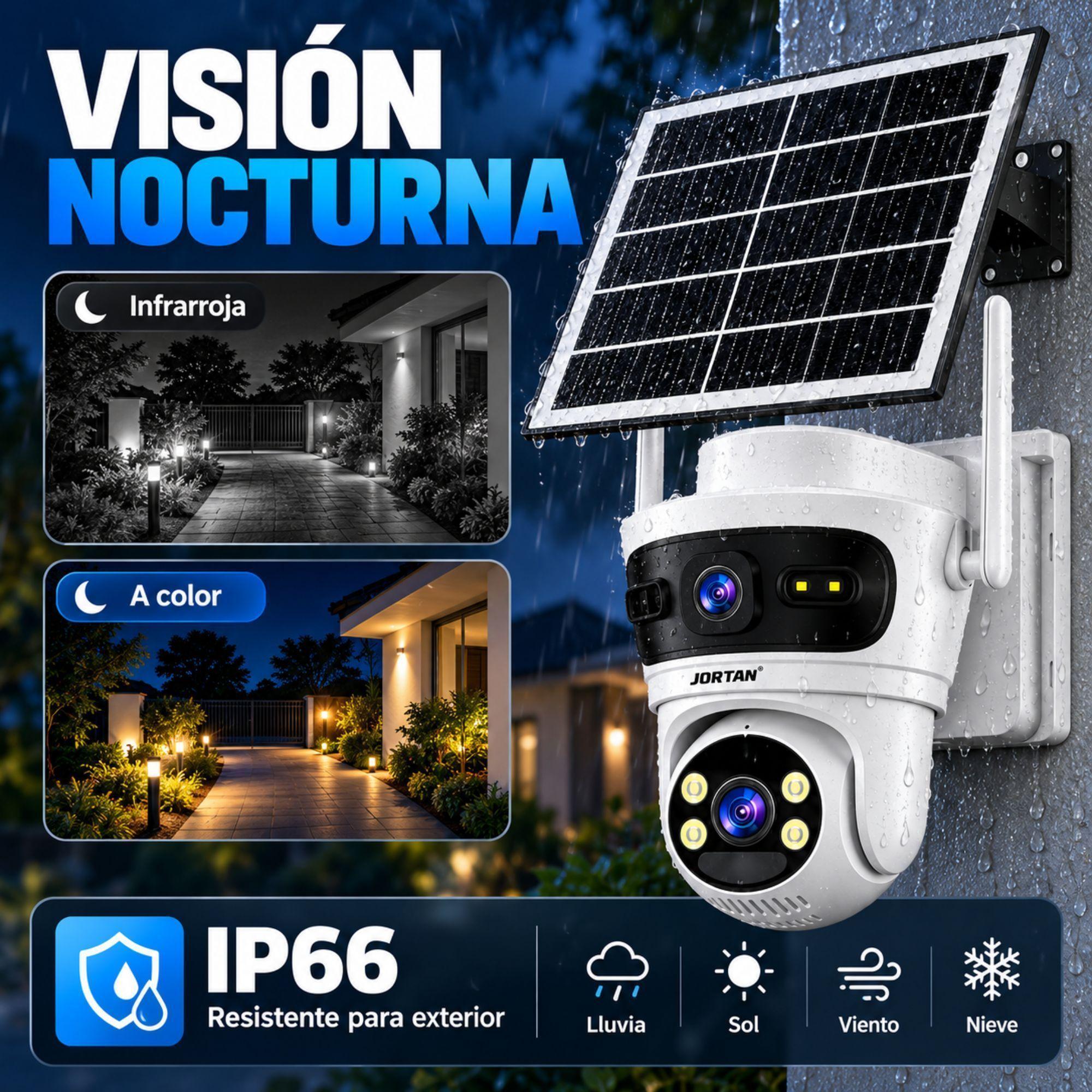 Cámara de Seguridad Solar 4G SIM Homologada Doble Lente 6MP PTZ 360° Exterior-7