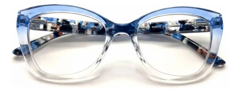Lentes de Lectura para mujer presbicia Achik Scarlet Azul Cat Eye con filtro Azul para pantallas-3