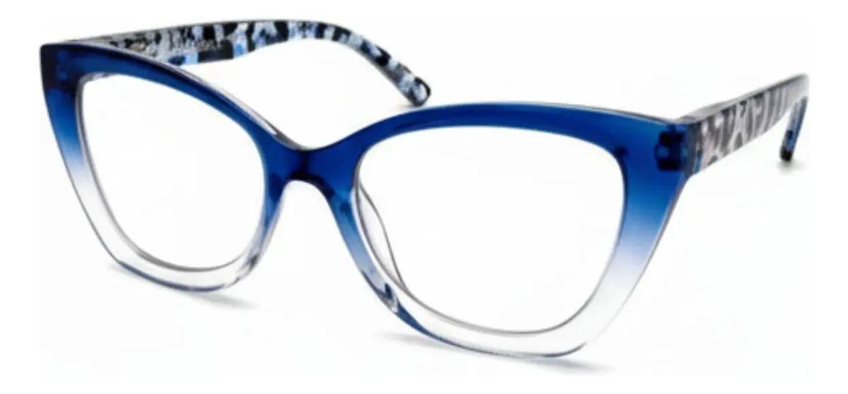 Lentes de Lectura para mujer presbicia Achik Scarlet Azul Cat Eye con filtro Azul para pantallas-0