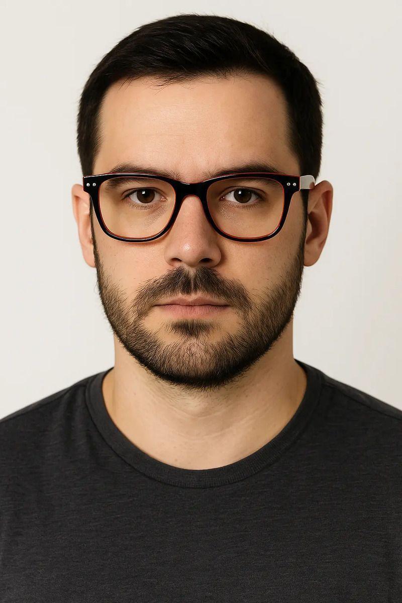 Lentes Lectura Hombre Achik Vector Crimson Rojo Anteojos presbicia filtro luz azul-3