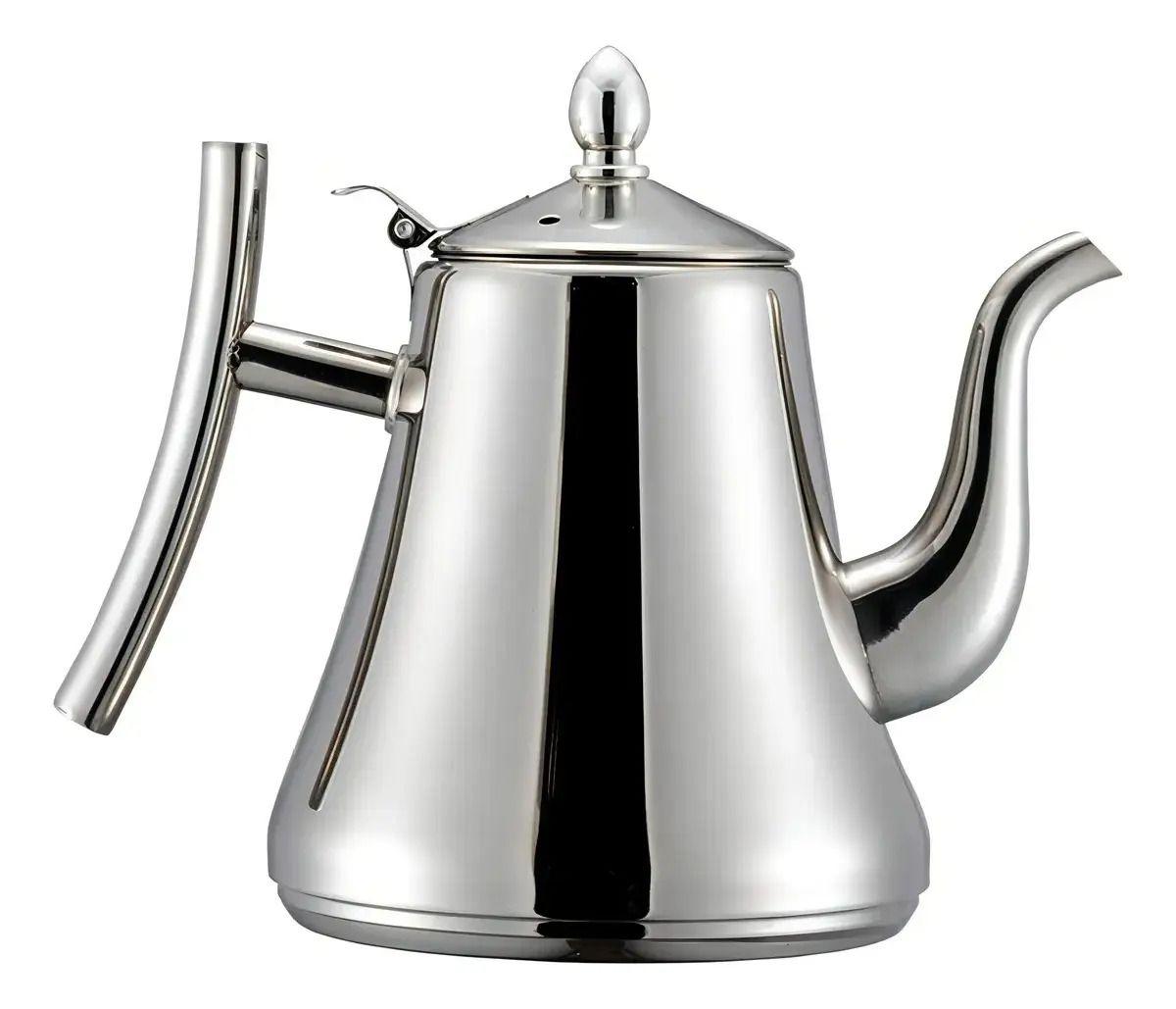 Tetera Infusor Té Acero Inoxidable 1 litro Con Filtro Te Infusiones-8