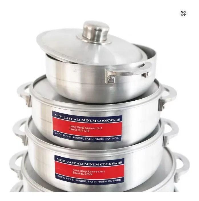 Set Juego De 6 Ollas Calderos Arroceras Aluminio-3