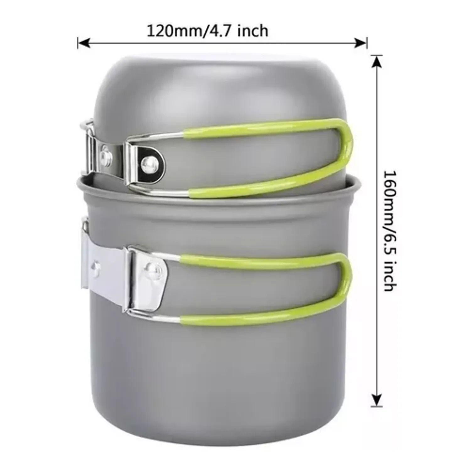 Kit De Camping De 13 Piezas Ollas Cocinilla Y Utensilios-4