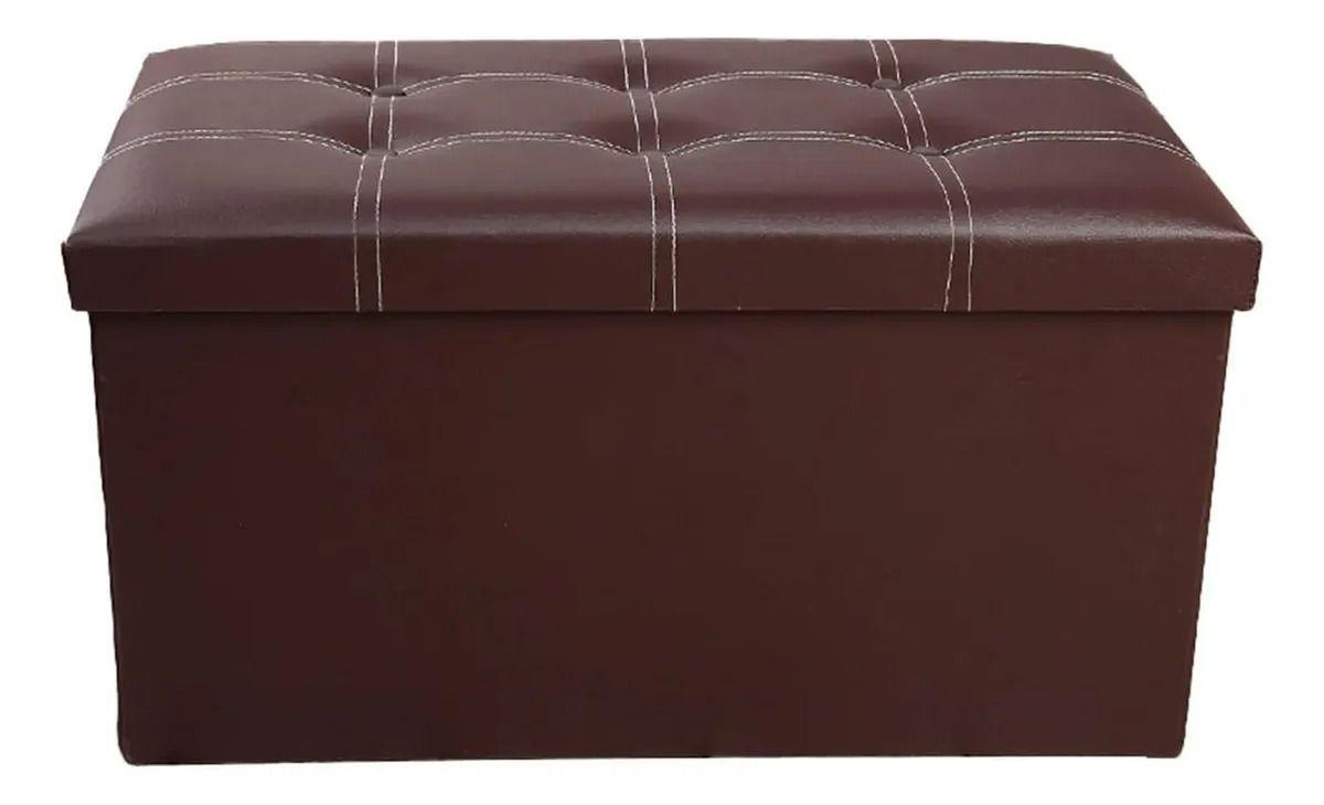 Baul Plegable Puff Organizador Banqueta Sillon-0