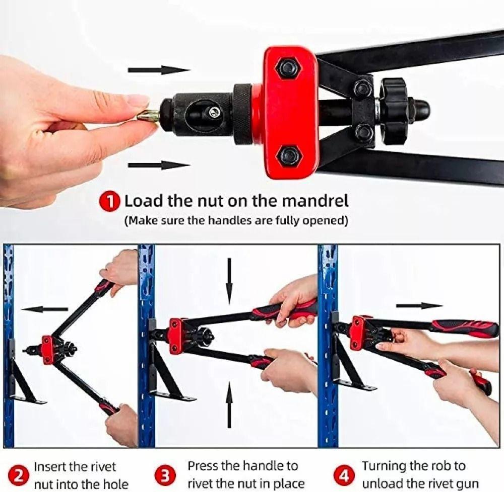 Remachadora Tuercas Remachadora Manual Remache Tuerca M3 m10-2