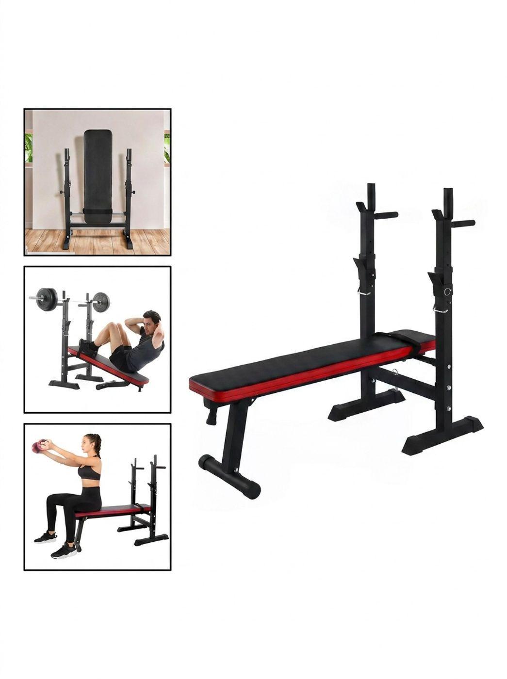 Banca Abdominal Multifuncional Plegable Abdomen Y Pesas-6