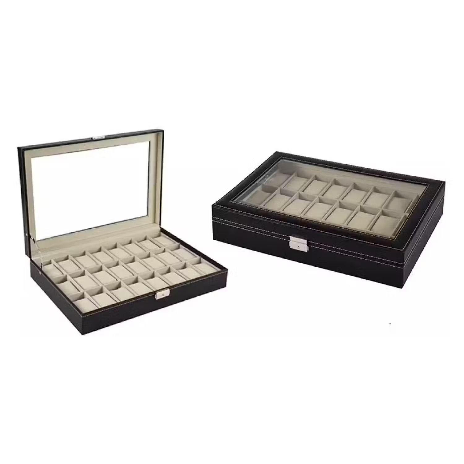Caja Organizador Relojes Estuche Para Relojes Relojeria 24pc-2