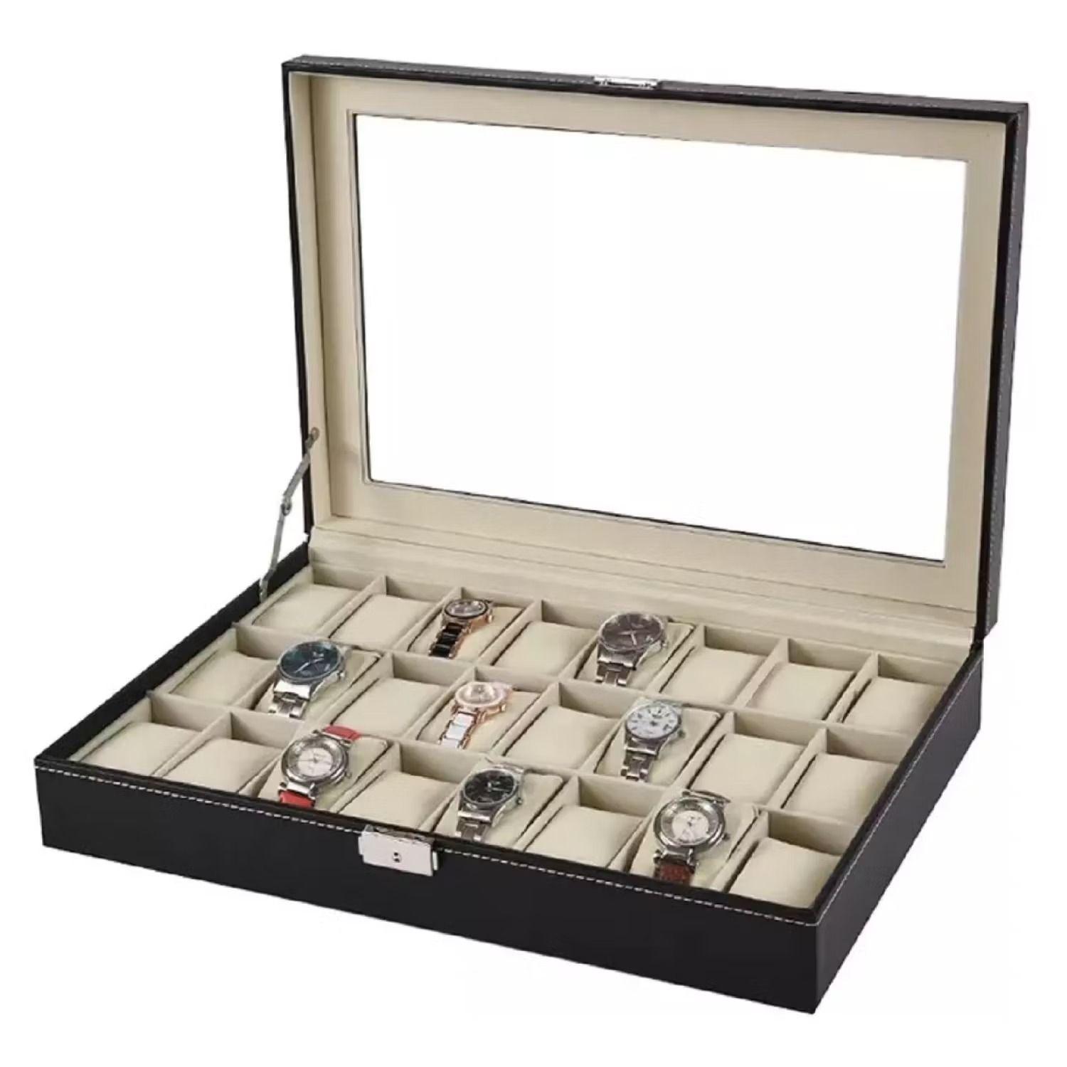 Caja Organizador Relojes Estuche Para Relojes Relojeria 24pc-4