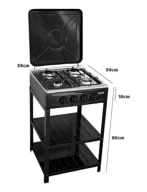 Cocina  Encimera 4 Platos 4 Quemadores Con Patas-3