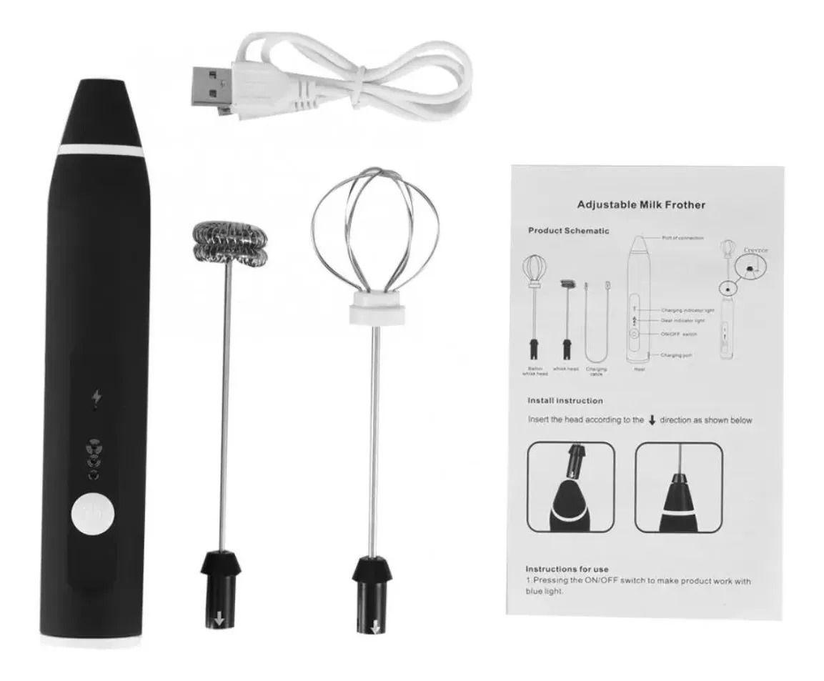 Mini Batidor Eléctrico Revolvedor De Café Y Espuma Leche Usb-5