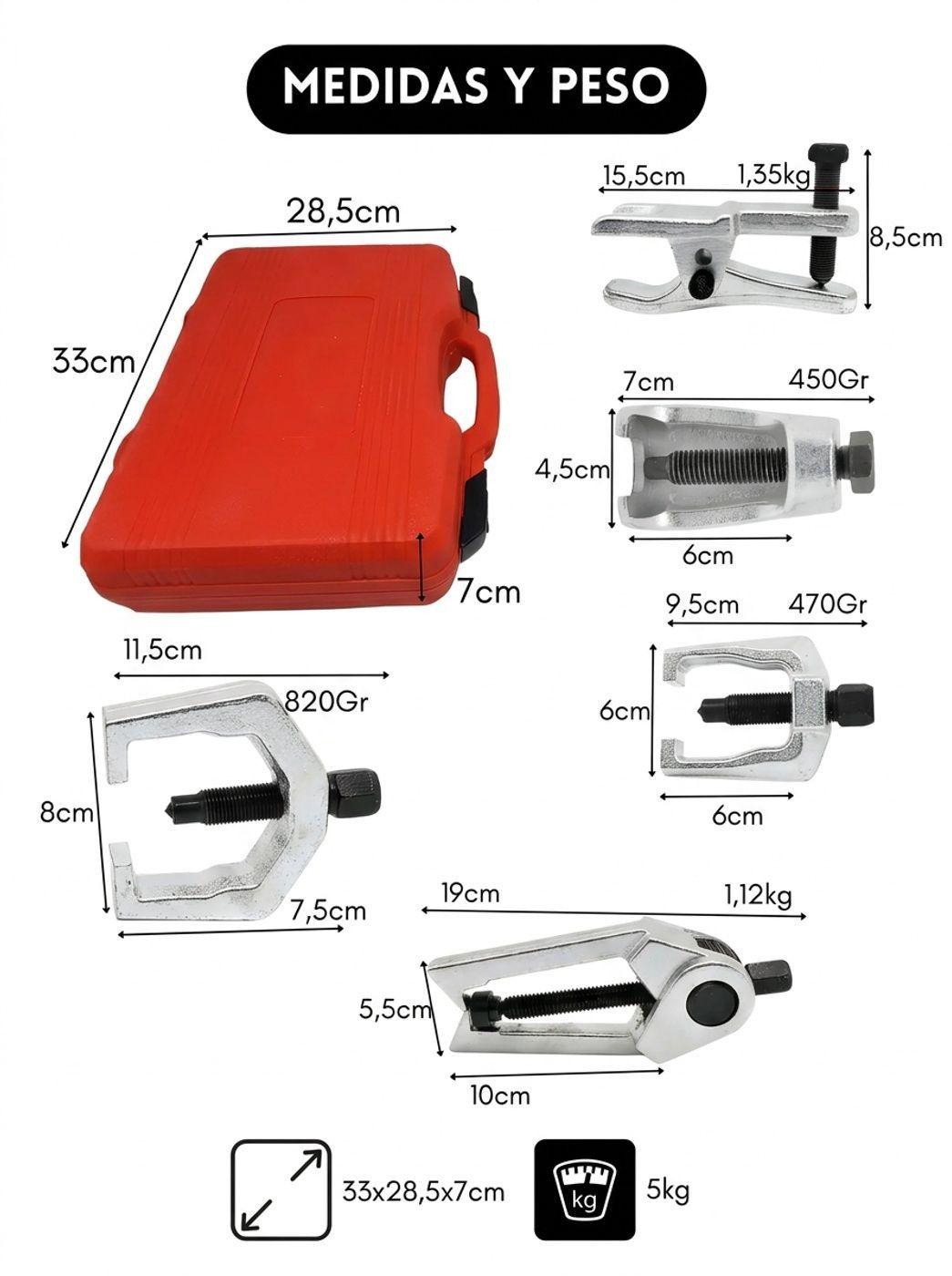 Kit Extractor R tulas Y Terminales De Direcci n 5 Piezas-4