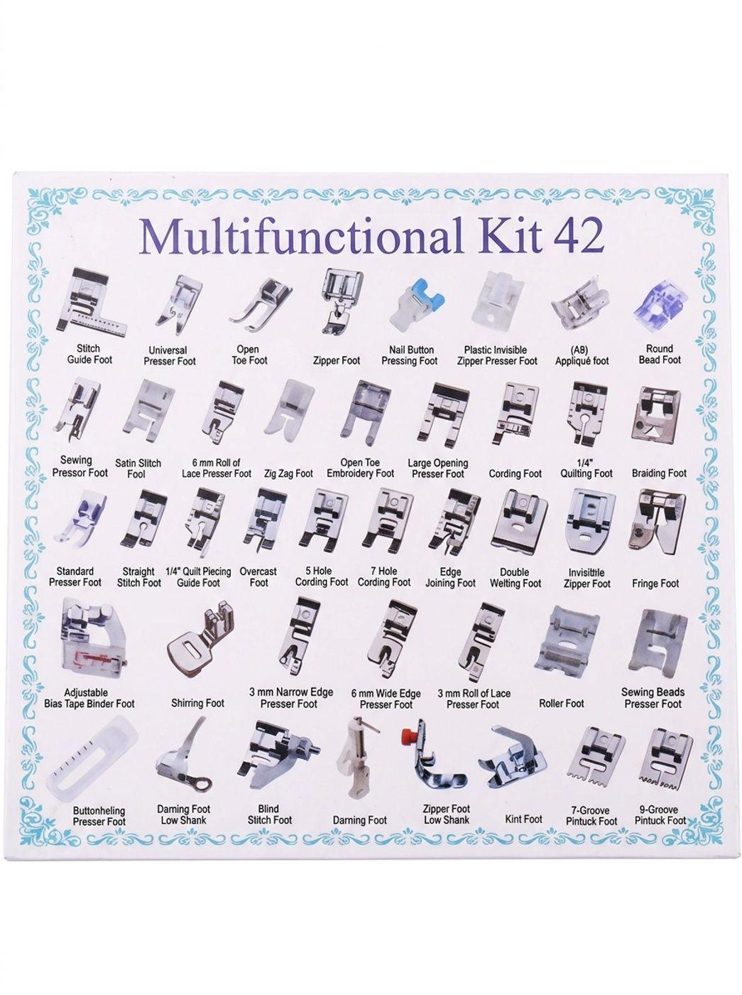 Juego De 42 Piezas De Prensatelas Para Maquina De Coser-1