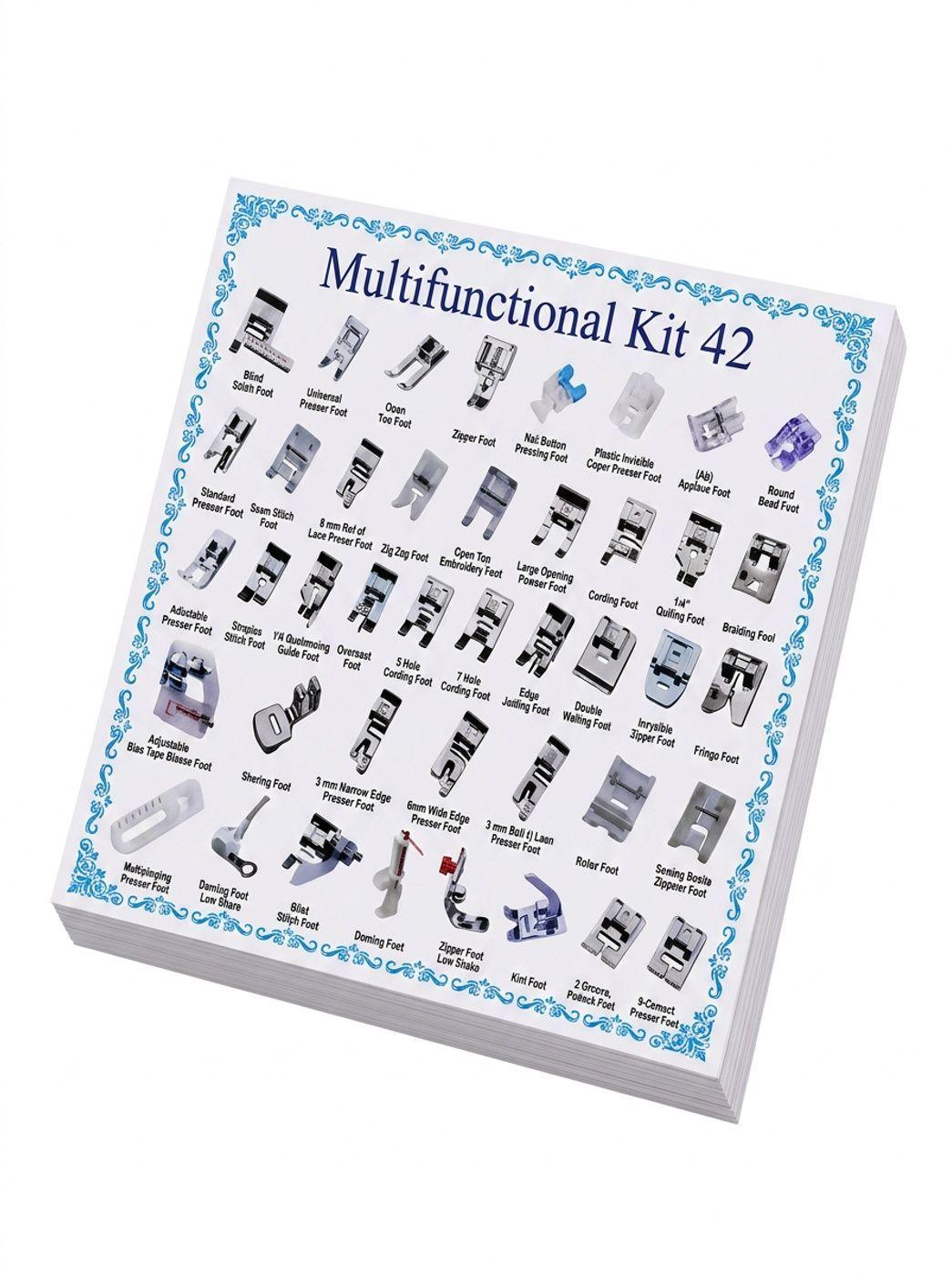 Juego De 42 Piezas De Prensatelas Para Maquina De Coser-4