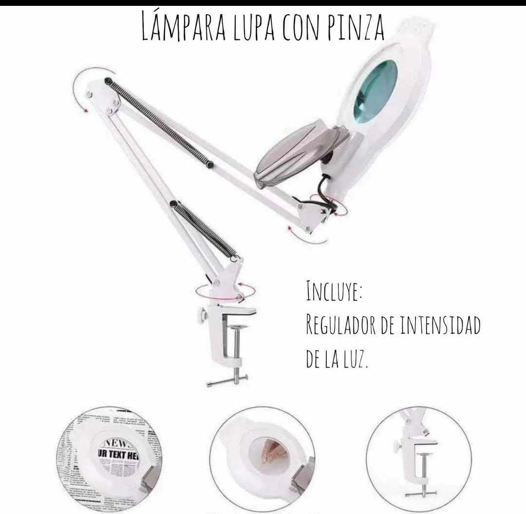 Lampara Lupa Led Con Soporte De Mesa-3