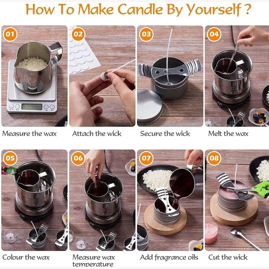 Kit De Fabricación De Velas Para Principiantes 153 Piezas-2