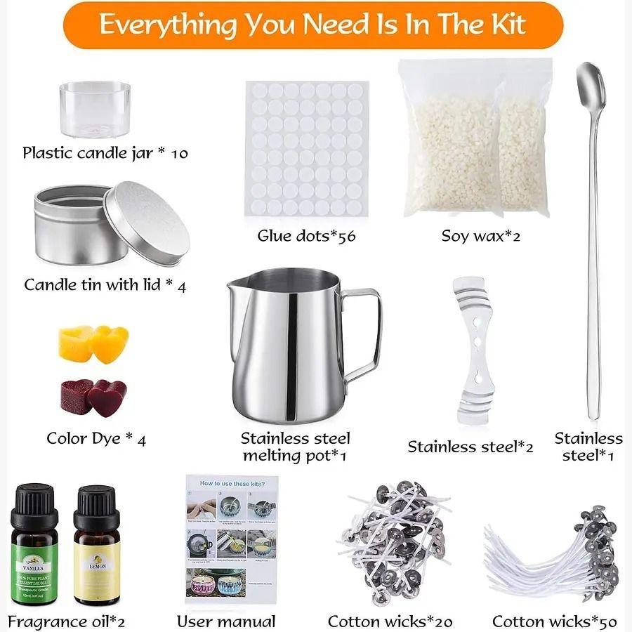 Kit De Fabricación De Velas Para Principiantes 153 Piezas-4