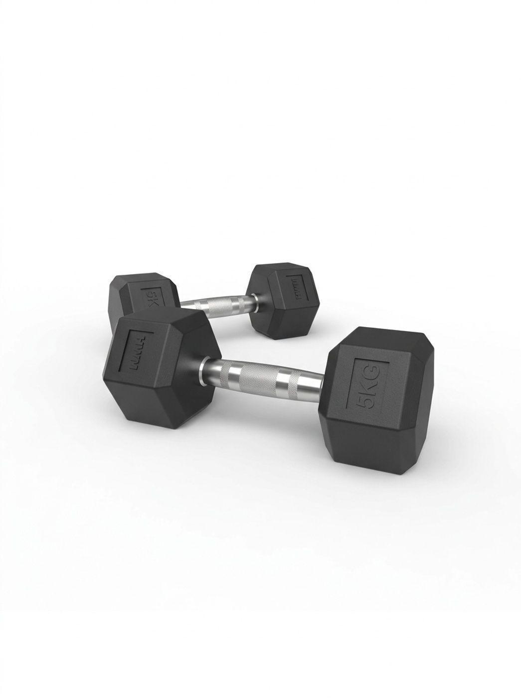 Par de Mancuernas Hexagonales 5kg C/U-2