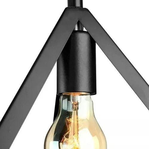 Pack 2 Lamparas Colgante Triangulo Vintage Fierro-2