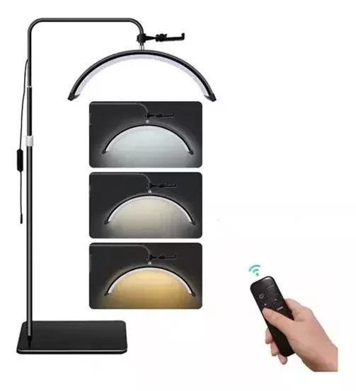 Lampara Led Media Luna Estética Para Pestañas Cejas - Negra-3