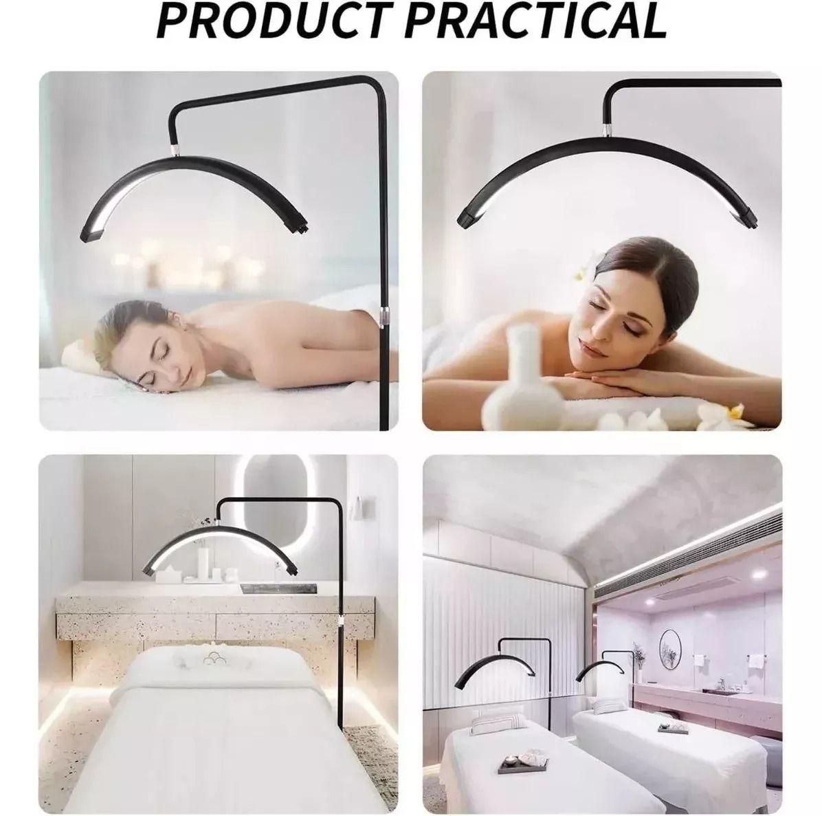 Lampara Led Media Luna Estética Para Pestañas Cejas - Negra-4