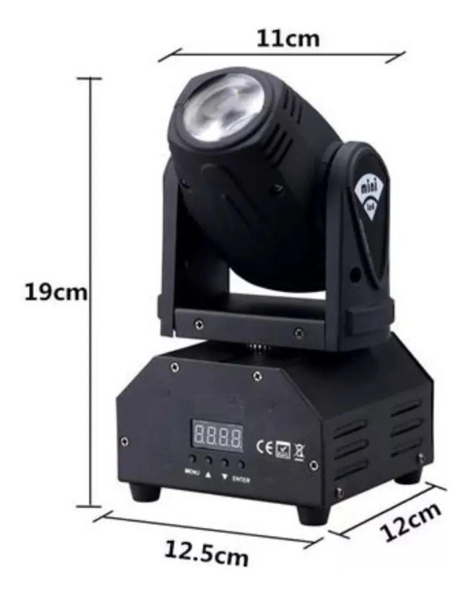 Cabezal Led Giratorio Rgbw Dmx 512 Mini Beam 36w Disco Laser-2