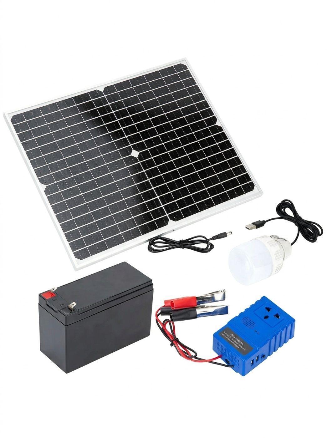 Generador Energia Emergencia Portatil Solar Ampolleta 220W-4