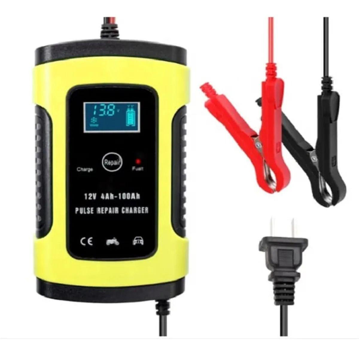 Cargador Batería Automóvil 12v Inteligente Carga Rápida-2