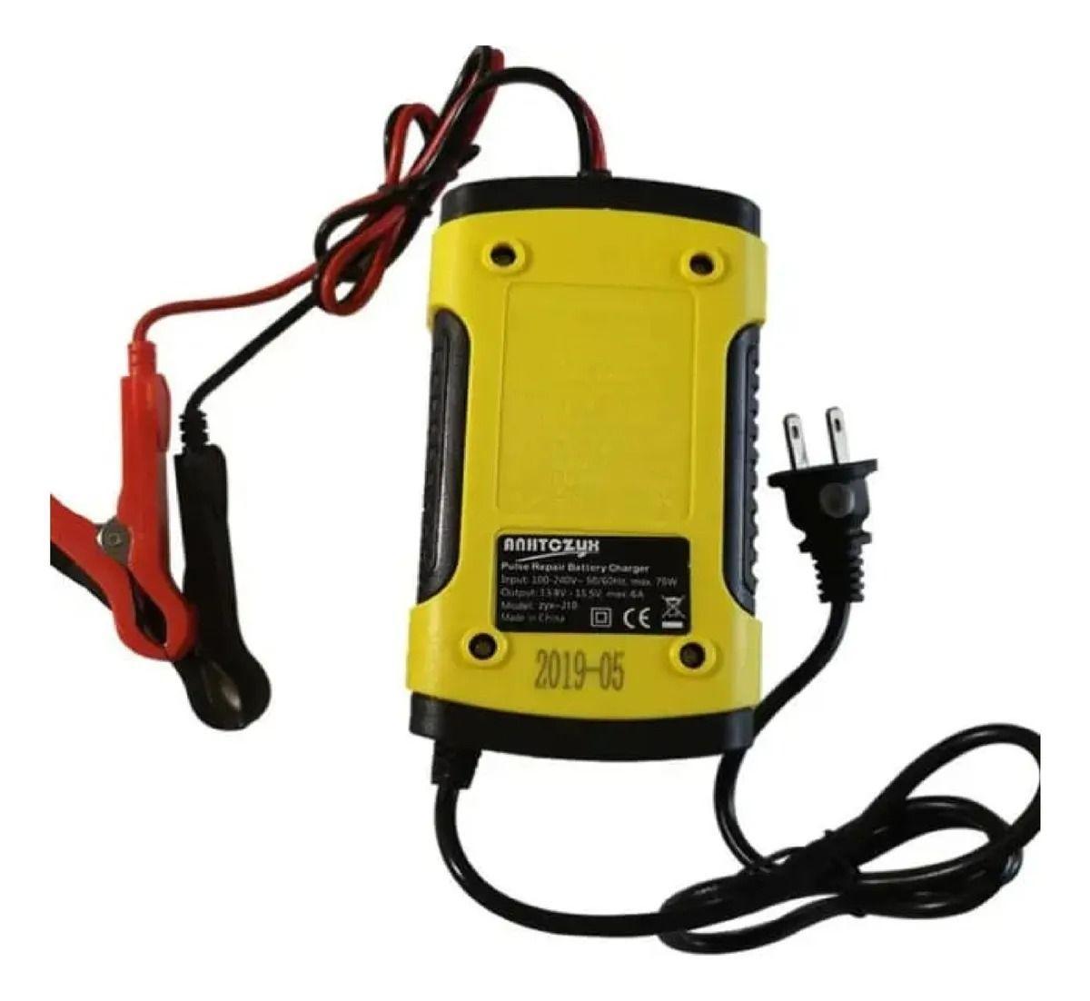 Cargador Batería Automóvil 12v Inteligente Carga Rápida-3