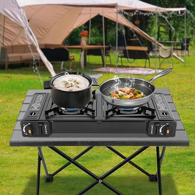 Cocinilla Camping Port til 2 Platos Con Encendido automatico-3