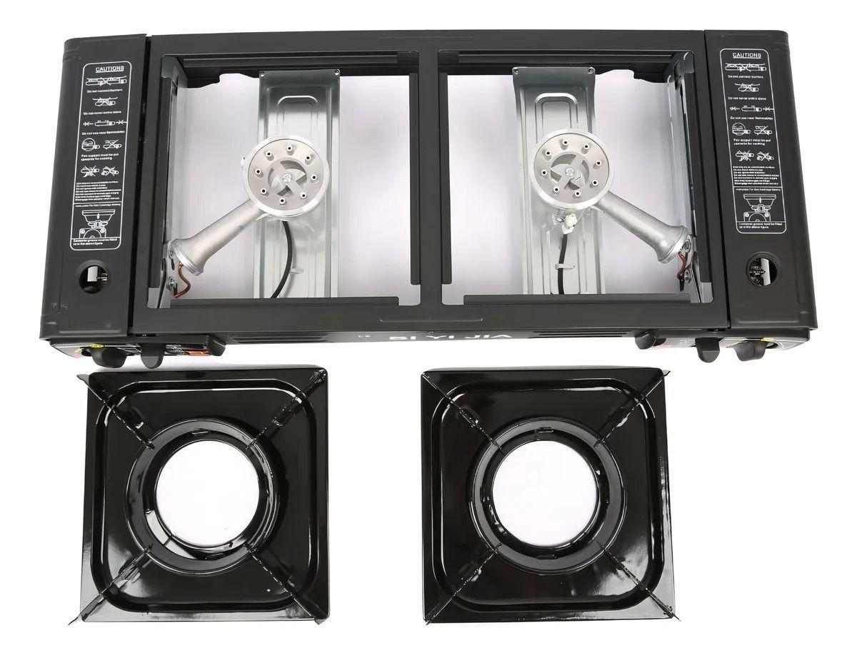 Cocinilla Camping Port til 2 Platos Con Encendido automatico-6