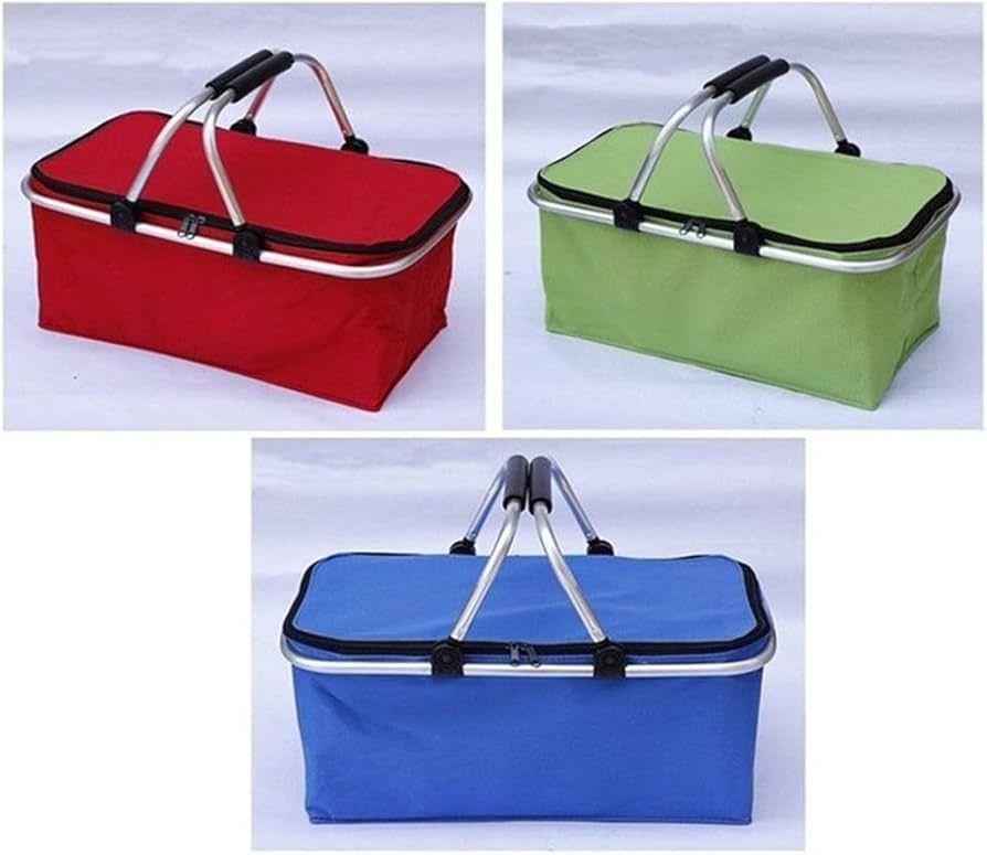 Bolso Canasta Cooler Térmico Plegable De 25l Para Picnic Al Azar-4