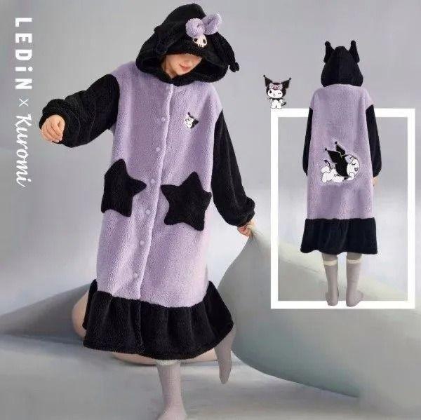 Bata Pijama Camisón De Polar Para Dormir Estándar-2