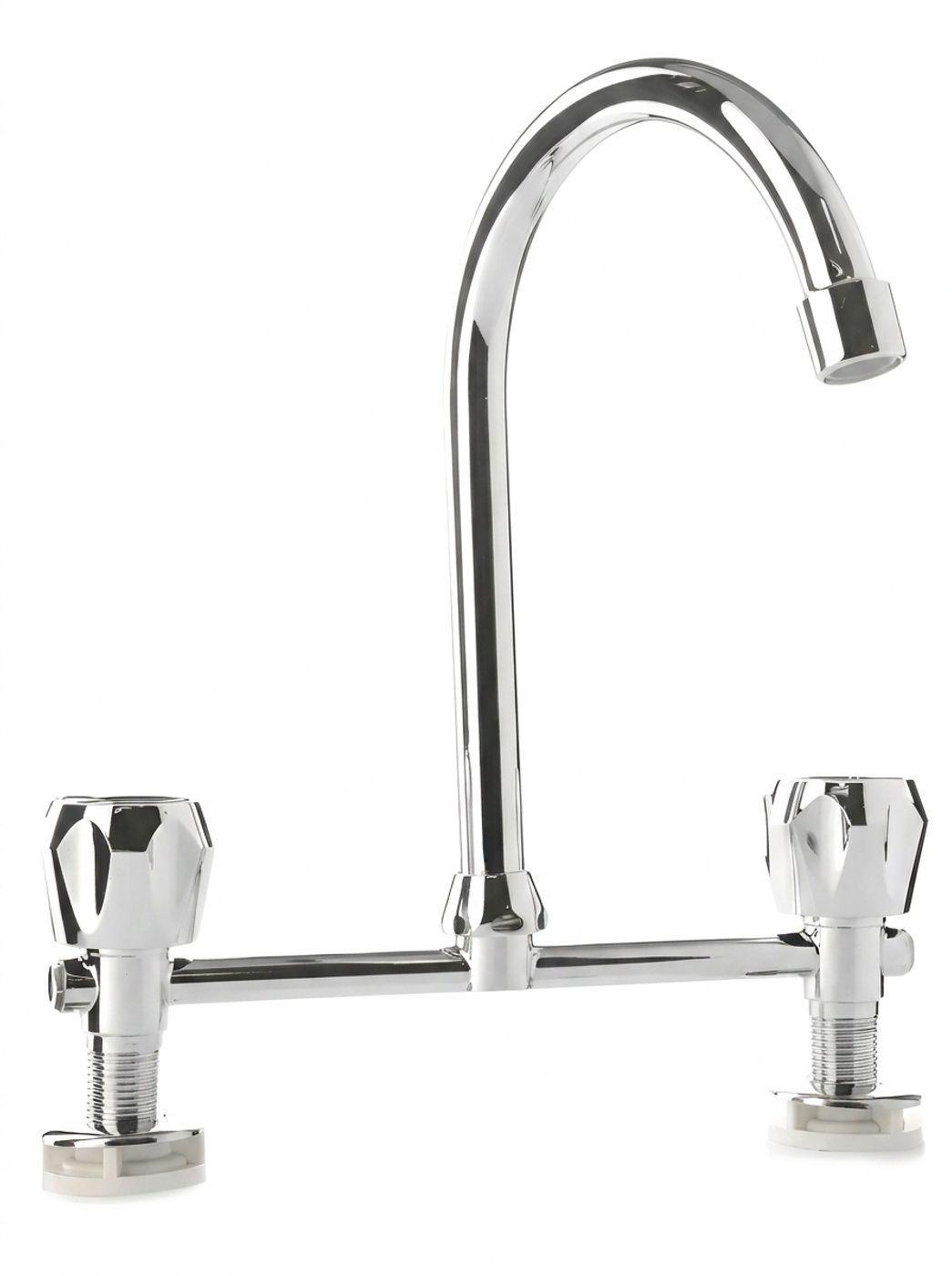 Llave Lavaplatos Doble Combinaci n Para Lavaplatos Plateado-0