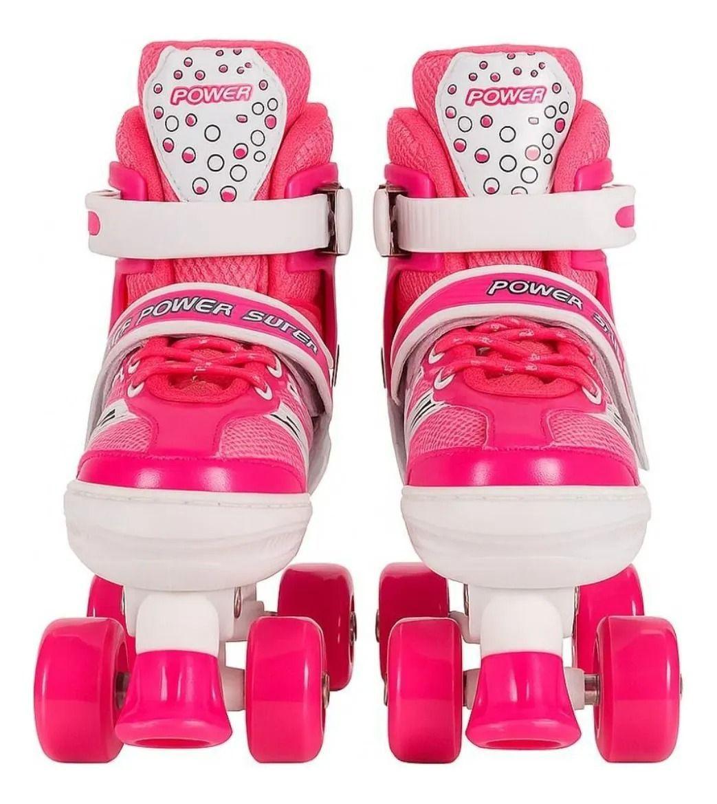 Patines 4 Ruedas Ajustable Roller Artístico Para Niños Niñas-1