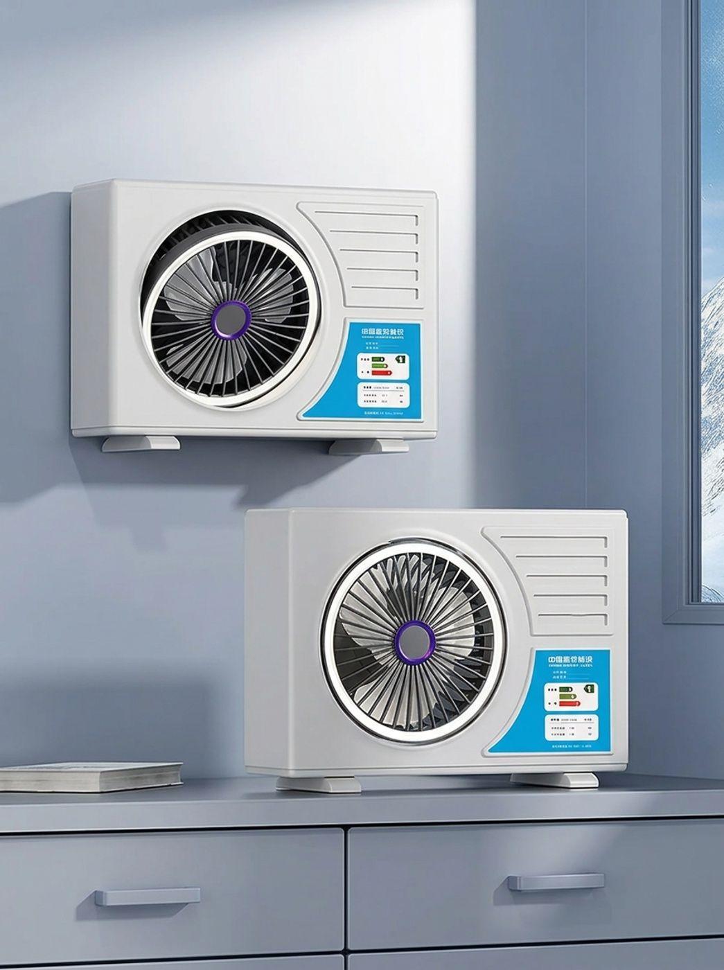 Mini Ventilador de Escritorio tipo Aire Acondicionado USB-5