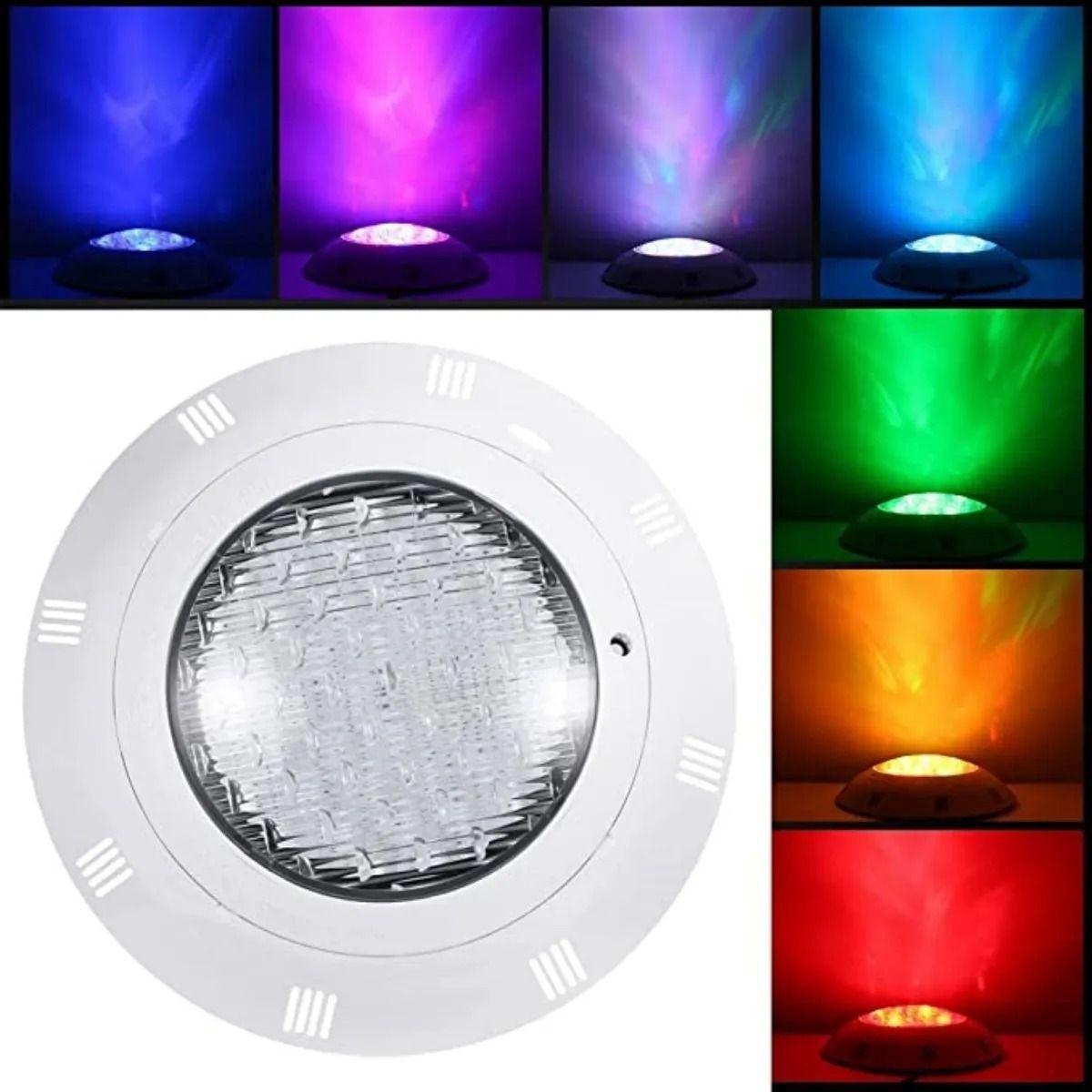 Foco Led De Piscina 24w Multicolor Sumergible Control Remoto-2