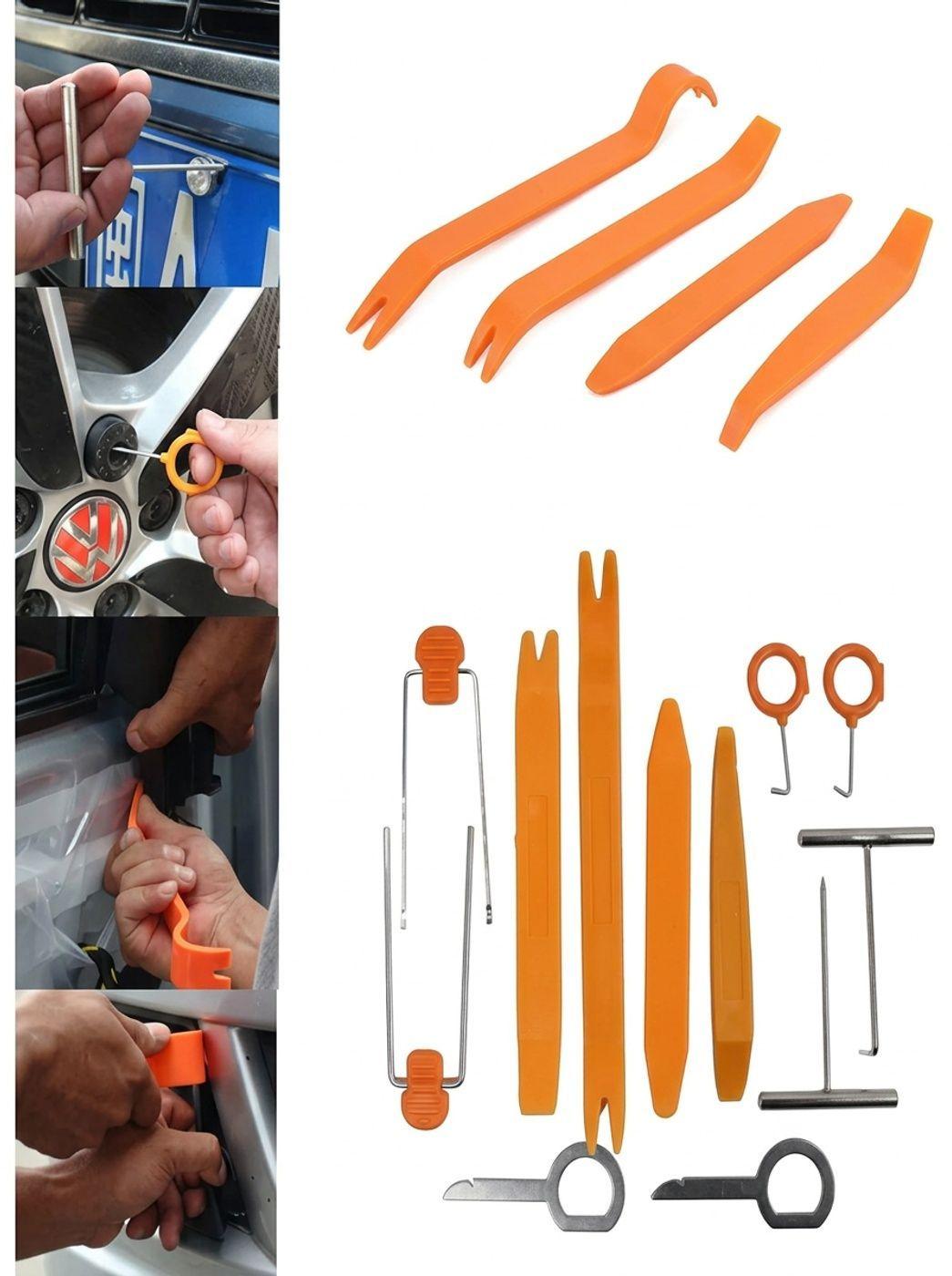 Set de 16 Herramientas para Desmontar y Reparar Radio de Coche-8