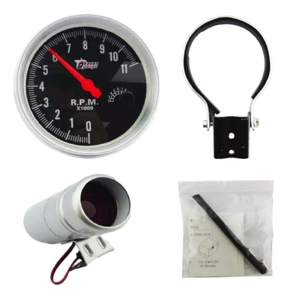 Tacómetro Análogo De 5 Pulgadas Para Auto Con Luces Led-2