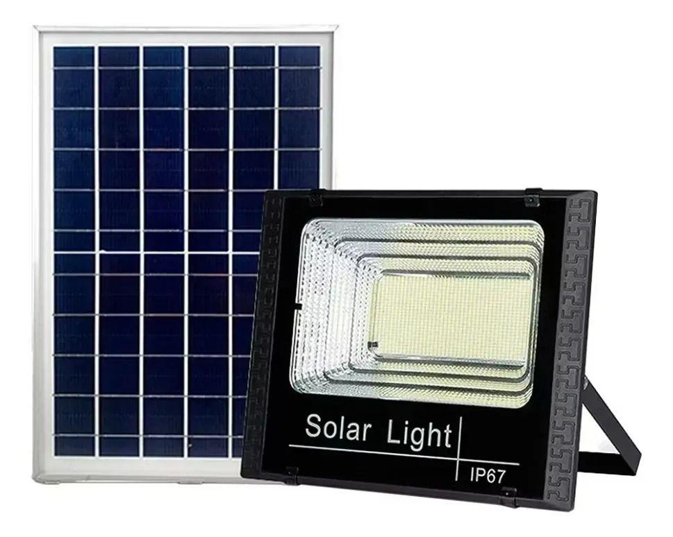 Foco Reflector Solar 200w Panel Solar Y Control Remoto-2