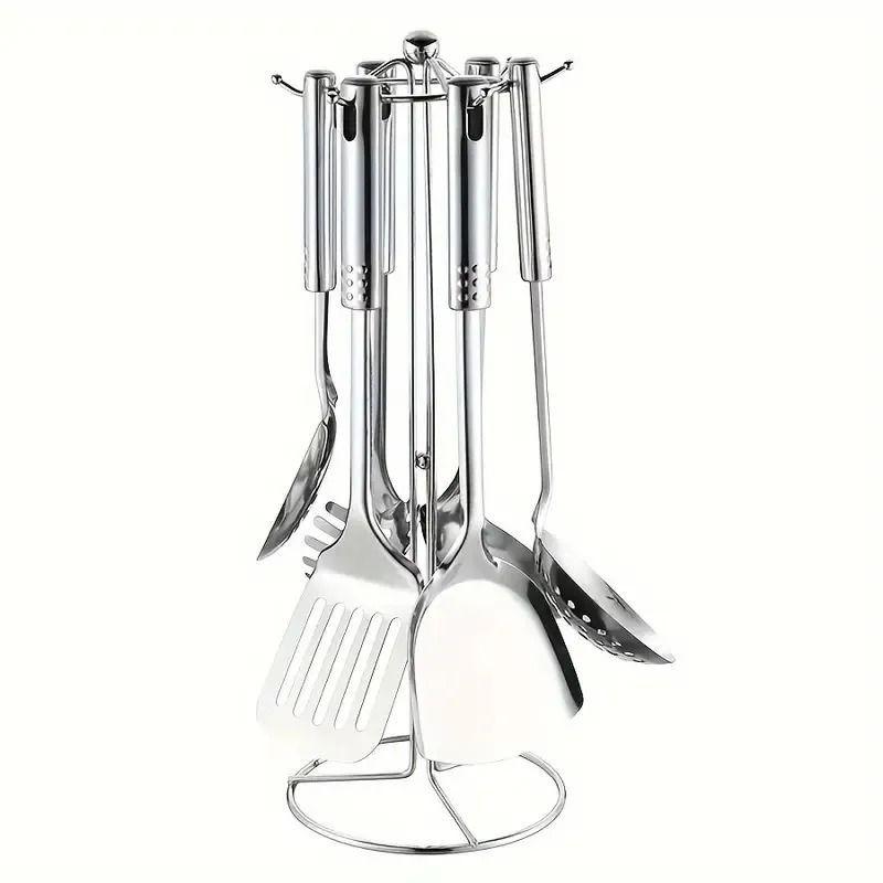 Set 7 Piezas Utensilios Cocina Cucharas Espatula Y Otros-2