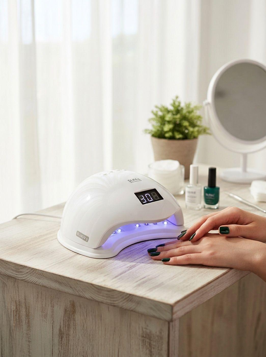 Lampara Uñas Led Profesional Secador Uñas Uv Manicure 48w-6