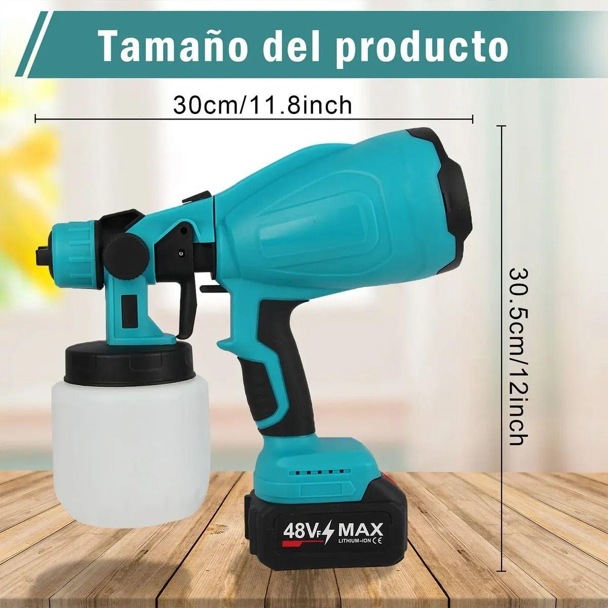 Pistola Para Pintar De Inalámbrico Eléctrica-7