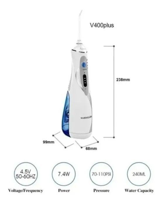 Irrigador Bucal Limpiador Dental Waterpi Portatil Recargable Limpiador-3