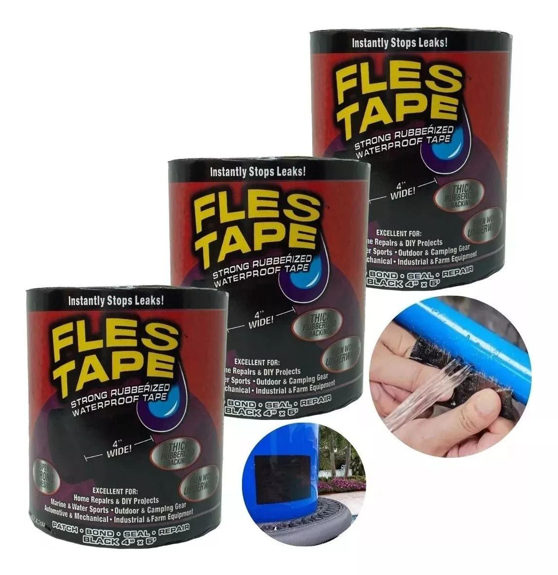 X3 Cinta Pega Todo Fles Seal 4 Pulgadas Cinta Fles Tape 1 5m-2