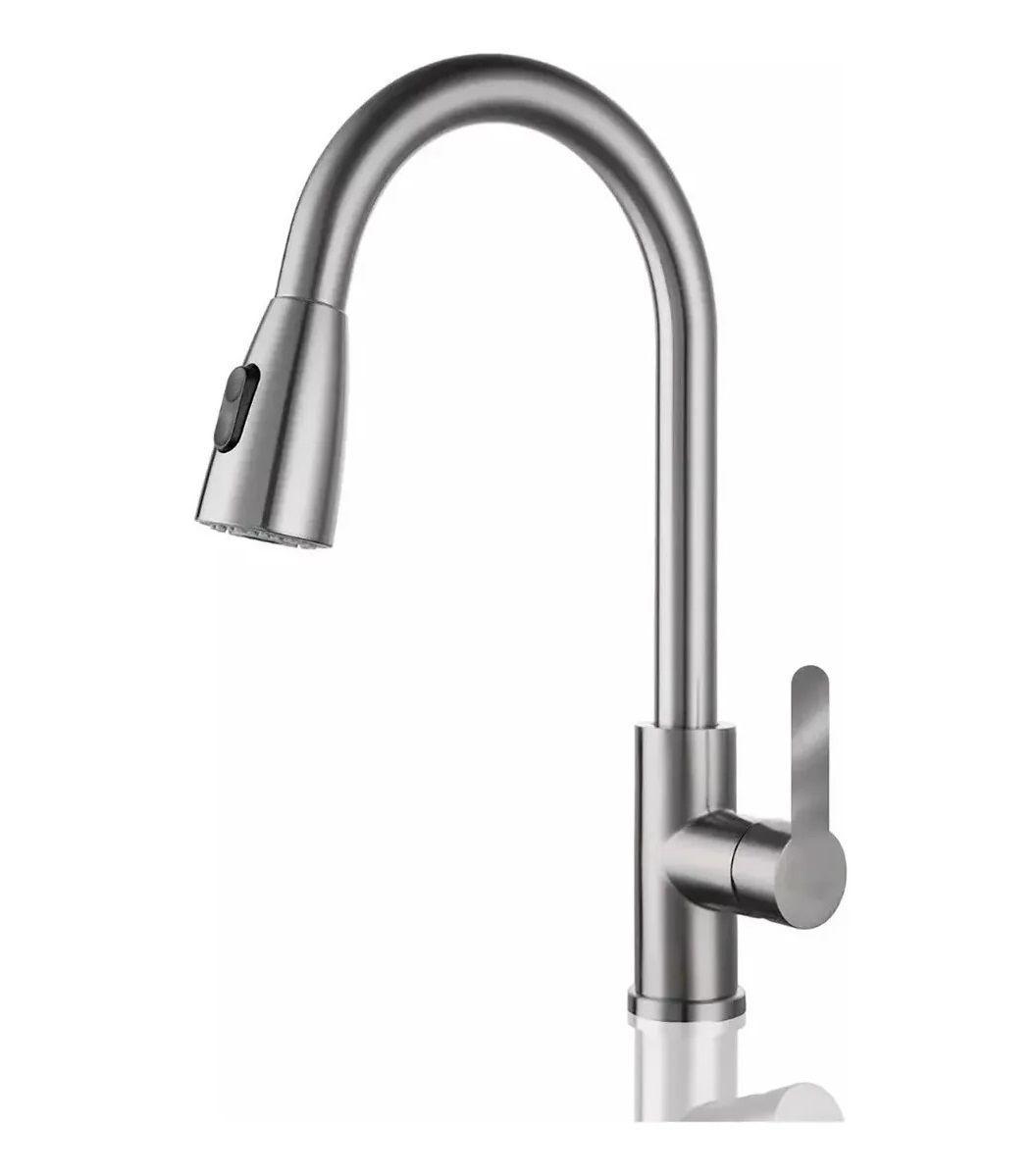 Llave Monomando Lavaplatos Flexible Griferia-0