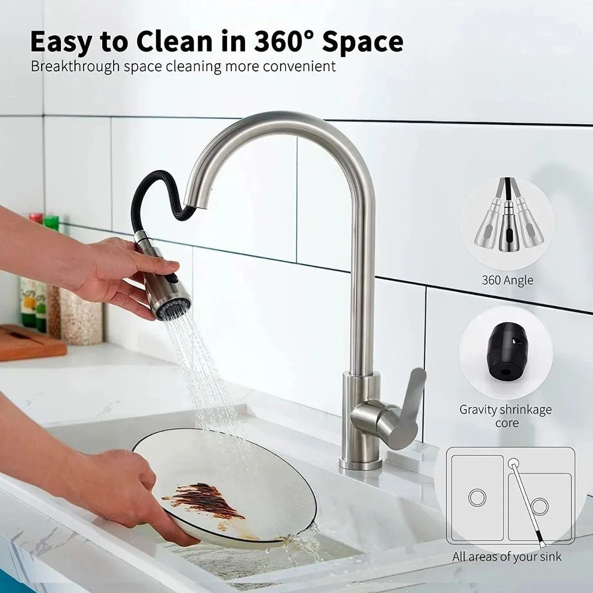 Llave Monomando Lavaplatos Flexible Griferia-4