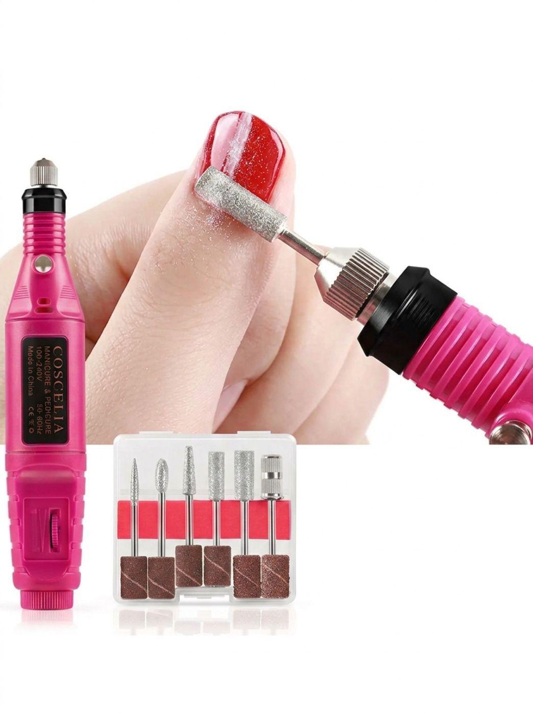 Torno Manicure Para Uñas Pulidor Cargador Accesorios-3