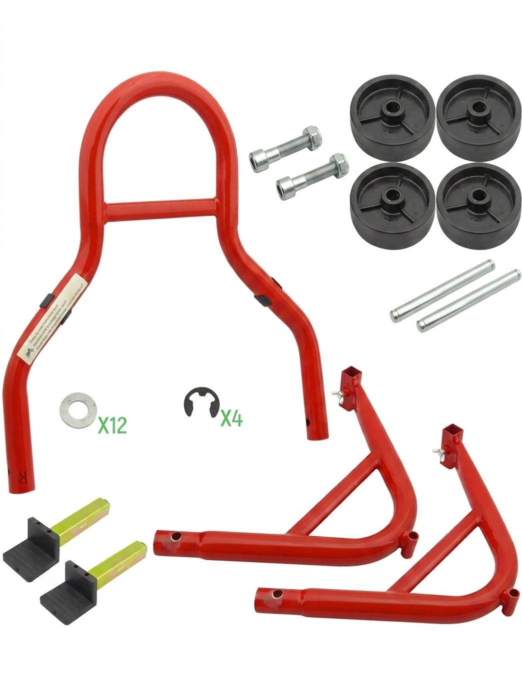 Caballete Para Moto Trasero Universal Con Ruedas-2